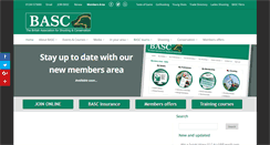 Desktop Screenshot of basc.org.uk
