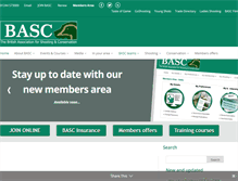 Tablet Screenshot of basc.org.uk
